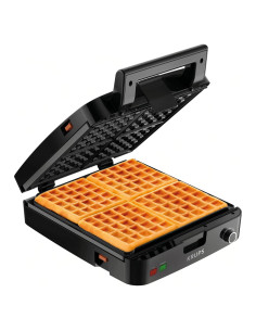 Máquina de Waffles Belgas KRUPS 4 Rebanadas Acero Inoxidable