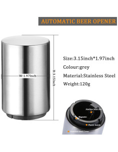 Abridor de Botellas Automático SmaringRobot Acero Inoxidable 2