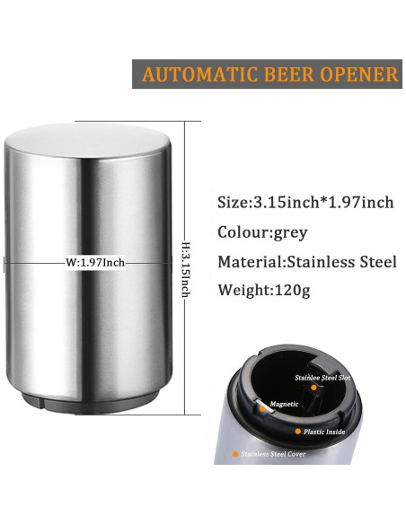 Abridor de Botellas Automático SmaringRobot Acero Inoxidable