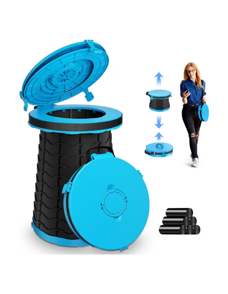 Inodoro Portátil Panmout XXL Ajustable 50 cm para Camping