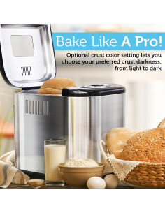 Máquina de Hacer Pan - MBF-004 - 15 Programas, 2lb 2
