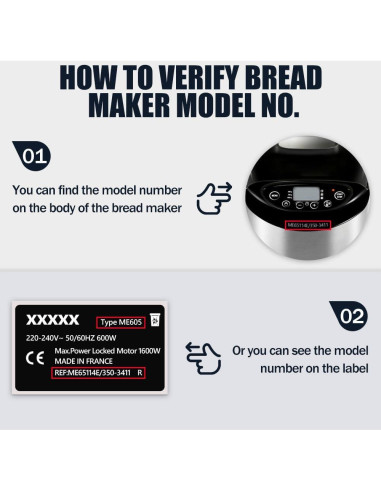 Cuchillas de Reemplazo TASP para Panificadora Panasonic 2 Pcs