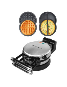 Horno para Waffles Belgas Salud y Hogar Rotativo 360 Antiadherente