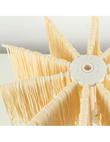 Soporte Plegable para Secar Pasta Cambom - 10 Mangos Blancos