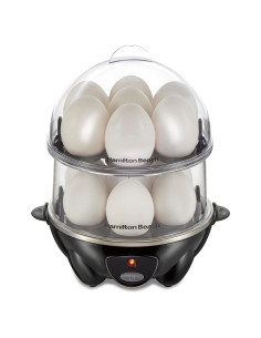 Cocinero de Huevos 3 en 1 Hamilton Beach Negro 14 Huevos