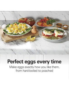 Cocinero de Huevos 3 en 1 Hamilton Beach Negro 14 Huevos 2