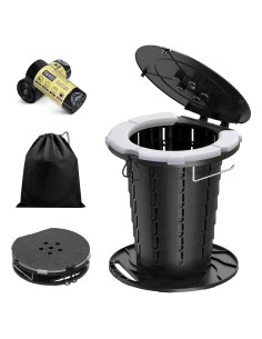 Inodoro Portátil CKE Plegable 300LBS Ajustable Camping