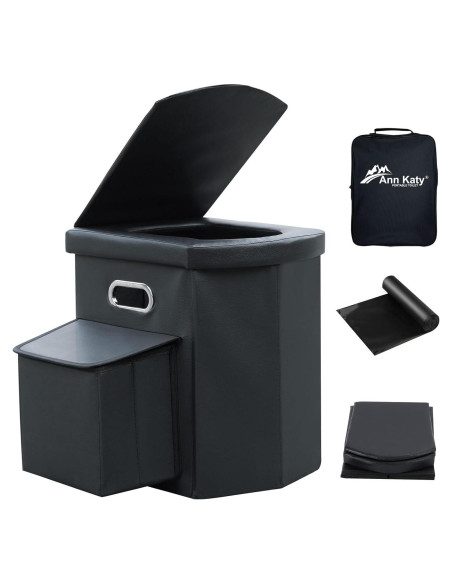 Inodoro Portátil XL Ann Katy Plegable para Camping 40.89 cm