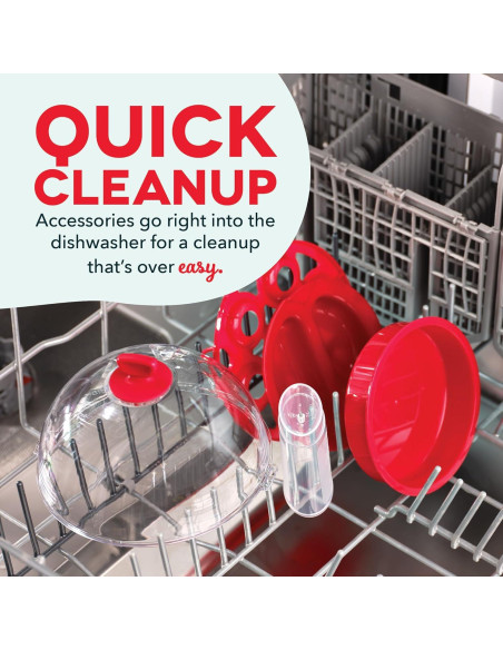 Cocedor de Huevos DASH Rapid 7 Huevos Eléctrico Rojo