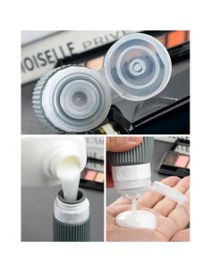 Botellas de Viaje Mrsdry 8 Pack 3oz Silicona A Prueba de Fugas 2