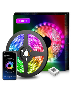 Luces LED Nexillumi 15,24 m con control remoto y música