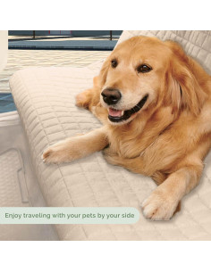 Cubierta de Asiento para Mascotas Elegant Comfort Crema 139.7 cm 2