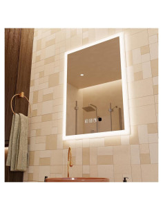 Espejo de Baño LED GANPE 50,8x71,1cm Bluetooth IP44