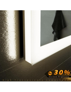 Espejo de Baño LED GANPE 50,8x71,1cm Bluetooth IP44 2