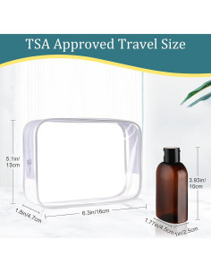 Botellas de Viaje Cosywell 4pcs 100ml Aprobadas por TSA 2