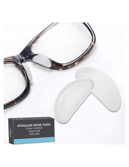 Almohadillas para nariz de gafas Askilt 12 pares antideslizantes