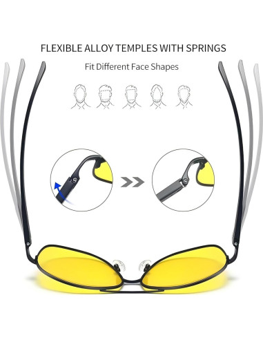 Gafas de Sol Joopin Aviador Metálicas UV400 para Hombres