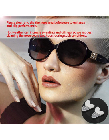 Almohadillas para nariz de gafas Askilt 12 pares antideslizantes