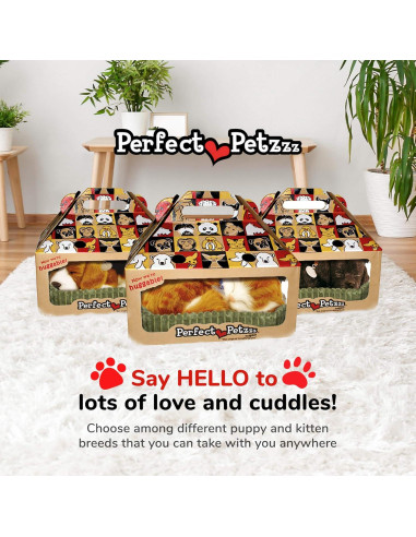 Gato de Peluche Interactivo Perfect Petzzz Naranja 27x13cm