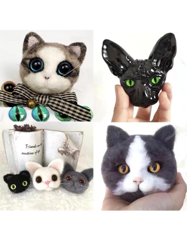 100 Ojos de Vidrio Cabochón 6mm para Manualidades DIY