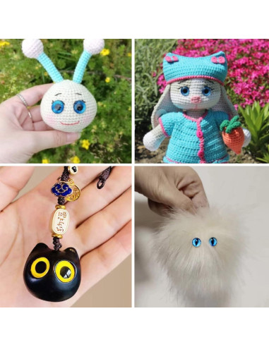 100 Ojos de Vidrio Cabochón 6mm para Manualidades DIY