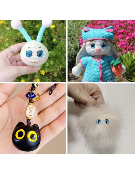 100 Ojos de Vidrio Cabochón 6mm para Manualidades DIY