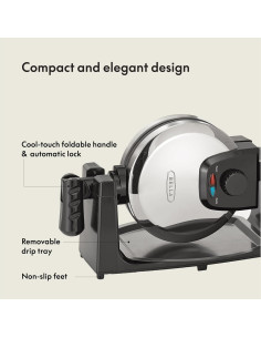 Máquina de Waffles BELLA Rotativa Acero Inoxidable 9 Niveles 2