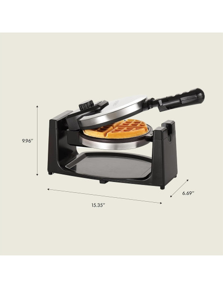 Máquina de Waffles BELLA Rotativa Acero Inoxidable 9 Niveles