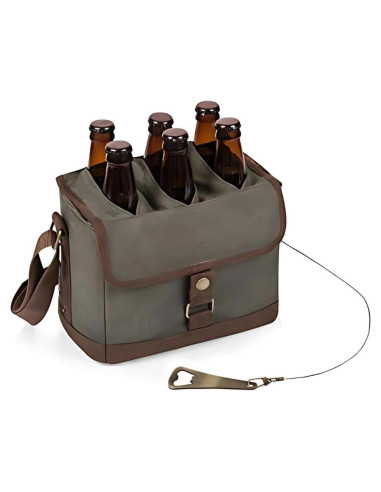 Cesta de Cerveza PICNIC TIME 6 Paquetes Verde Caqui