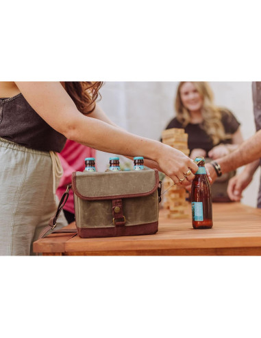 Cesta de Cerveza PICNIC TIME 6 Paquetes Verde Caqui