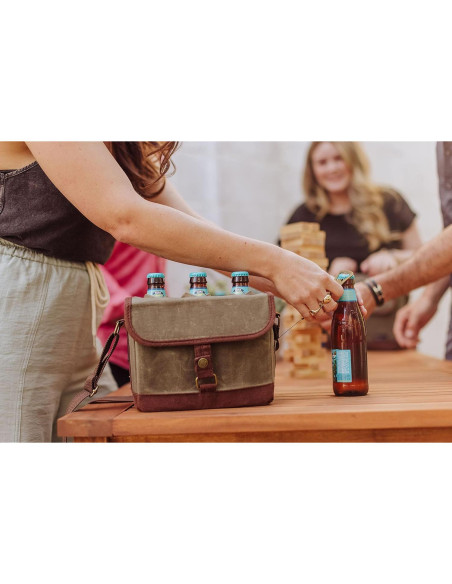 Cesta de Cerveza PICNIC TIME 6 Paquetes Verde Caqui