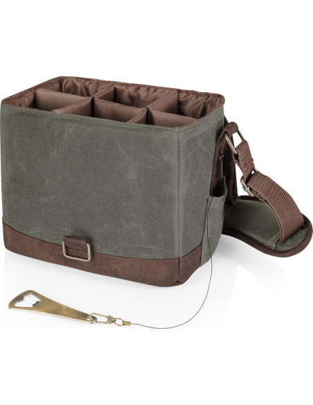 Cesta de Cerveza PICNIC TIME 6 Paquetes Verde Caqui