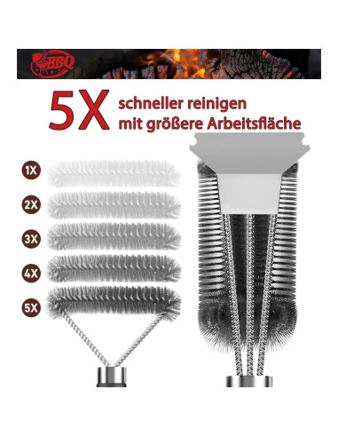 TNTOR Cepillo para Parrilla con Raspador y Abrebotellas