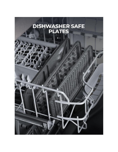 Máquina de Sandwich 3 en 1 AMEGAT con Placas Removibles