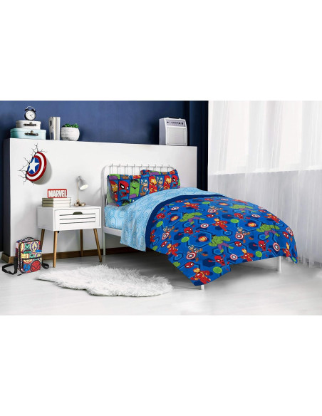 Juego de Cama Twin Jay Franco Vengadores 4 Piezas