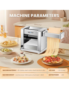 Máquina de Pasta Eléctrica NUEVO INTENTO 3 Cuchillas 110V 2