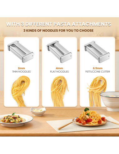 Máquina de Pasta Eléctrica NUEVO INTENTO 3 Cuchillas 110V