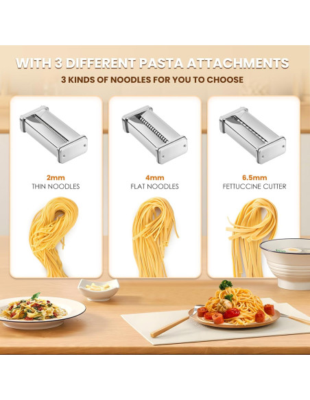 Máquina de Pasta Eléctrica NUEVO INTENTO 3 Cuchillas 110V
