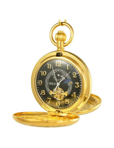 Reloj de bolsillo OGLE mecánico con tourbillon y fases lunares