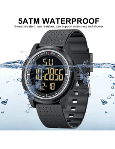Reloj Digital Deportivo GOLDEN HOUR GH-1313P Impermeable 2