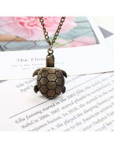 Reloj de bolsillo Hemobllo tortuga vintage colgante 80x2.5cm