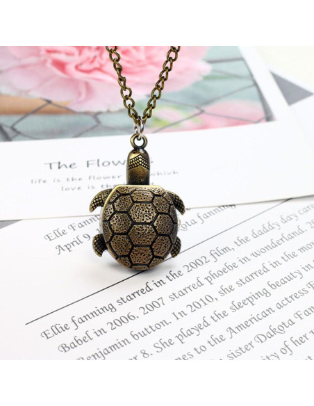 Reloj de bolsillo Hemobllo tortuga vintage colgante 80x2.5cm