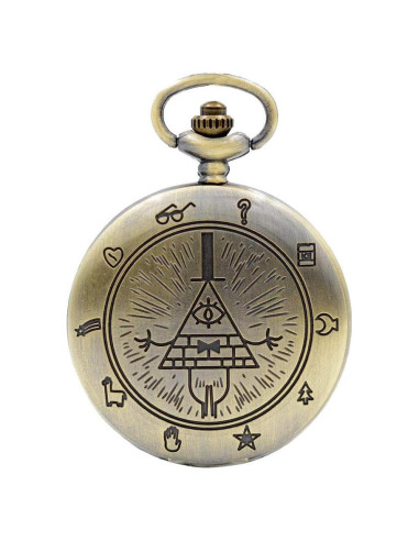 Reloj de bolsillo KDJSTORE Cuarzo con cadena y caja regalo