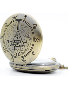 Reloj de bolsillo KDJSTORE Cuarzo con cadena y caja regalo 2