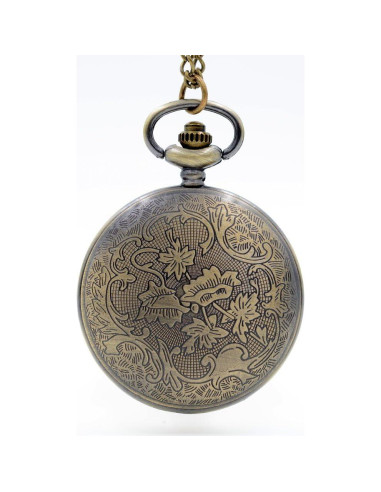 Reloj de bolsillo KDJSTORE Cuarzo con cadena y caja regalo