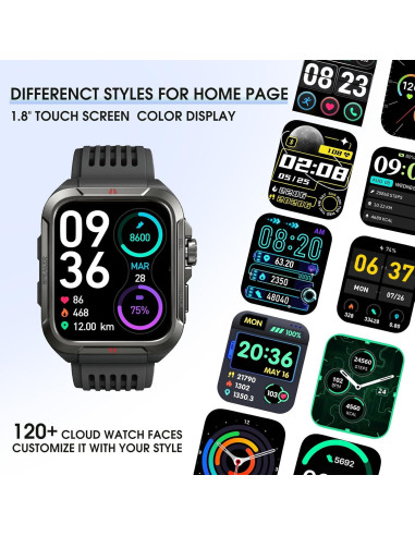 Reloj Inteligente Keeponfit S01 con Alexa y 100 Modos Deportivos