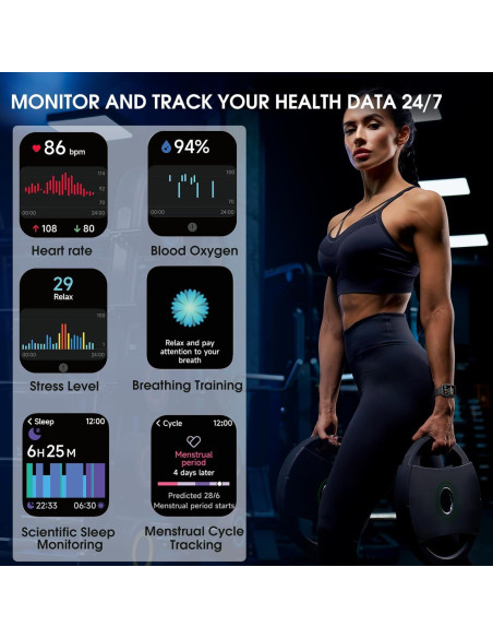 Reloj Inteligente Keeponfit S01 con Alexa y 100 Modos Deportivos