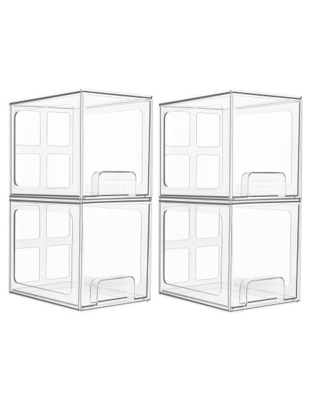 Cajones de Almacenamiento Apilables Vtopmart 4 Piezas 16.76 cm