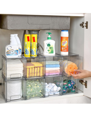 Cajones de Almacenamiento Apilables Vtopmart 4 Piezas 16.76 cm