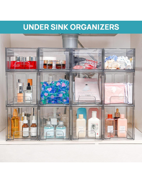 Cajones de Almacenamiento Apilables Vtopmart 4 Piezas 16.76 cm